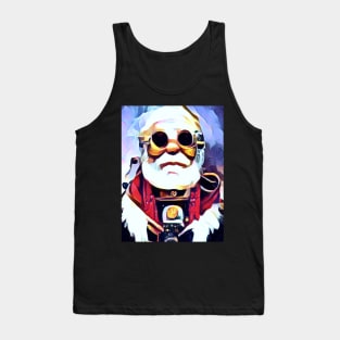 Brightly Colored Steampunk Santa Tank Top